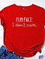 cheap T-Shirts-fun fact i don&#039;t care t shirt for women short sleeve tees with saying inspirational shirts tops (dark grey, medium)