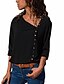 cheap Tops &amp; Blouses-Women&#039;s Basic Weekend Shirt Blouse with Long Sleeves