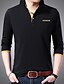 cheap Men&#039;s Shirts-Men&#039;s Golf Shirt Solid Color Collar Street Daily Long Sleeve Button-Down Tops Cotton Simple Sportswear Casual Comfortable White Black Light gray / Fall / Winter