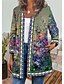 baratos Women&#039;s Coats &amp; Jackets-jaqueta feminina jaqueta casual estampa floral outono casaco regular em torno do pescoço regular ajuste respirável jaqueta casual manga longa verde preto azul férias diárias