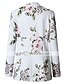 cheap Blazers-Women&#039;s Blazer Florals Work Long Sleeve Coat Daily Fall Spring Regular Jacket White