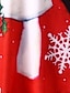 preiswerte Tops in Übergröße-Damen Übergröße Oberteile Bluse Hemd Karikatur Schneeflocke Langarm Spitze Bedruckt Strassenmode Weihnachten V-Ausschnitt Polyster Weihnachten Täglich Herbst Winter Purpur Grün