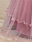 abordables Vestidos de Niña-Niños Chica Vestido Floral Flor Formal Fiesta de Boda Fiesta de Cumpleaños Cuentas Lazo Elegante Batas Encaje Tul Vestido con bordado floral Vestido de Tul Vestido en Capas Rosa Rojo Azul Marino