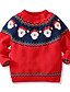 cheap Boys&#039; Tees &amp; Blouses-Kids Boys&#039; Sweater Christmas Long Sleeve Red Santa Claus Christmas Gifts Indoor Outdoor Cotton Active Daily 1-5 Years / Fall / Winter