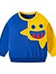 abordables T-shirts et chemises pour garçons-Sweatshirt Garçon Enfants Manches Longues Bloc de couleur Bleu Coton Enfants Hauts Actif basique L&#039;autume Printemps du quotidien Extérieur Standard 2-8 ans