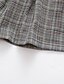 abordables Sets de Vêtements pour Filles-T-shirt et Jupe Fille 2 Pièces Enfants Manches Longues Noir Rose Claire Jaune Noeud Tartan du quotidien Coton Normal Actif Doux 3-8 ans / L&#039;autume / Printemps