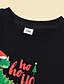 cheap Family Look Sets-Family Look Cotton Tops Sweatshirt Christmas Gifts Dinosaur Letter Print White Black Long Sleeve Basic Matching Outfits / Fall / Spring / Cute