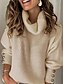 cheap Sweaters-Stylish Women&#039;s Regular Fit Turtleneck Sweater Pullover