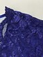cheap Plus Size Dresses-Women&#039;s Plus Size Curve Party Dress Lace Dress Floral V Neck Lace Half Sleeve Fall Spring Work Vintage Midi Dress Daily Dress Homecoming Dress Print