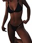 cheap Bikini-Women&#039;s Sexy Solid Color Lace up Bikini Swimwear