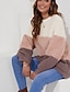 cheap Hoodies &amp; Sweatshirts-Women&#039;s Color Block Sweatshirt Pullover Pocket Daily Weekend Casual Streetwear Hoodies Sweatshirts  Blushing Pink Gray