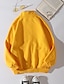baratos Roupa de Mulher-Mulheres Tecido Moletom zip Up com capuz Casacos Zíper não imprimível Diário Básico Moletons Moletons Amarelo Verde Cinzento Claro