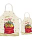 cheap Family Look Sets-Christmas Aprons Mommy and Me Christmas Gifts Graphic Christmas pattern Letter Print White Cute Matching Outfits / Fall / Spring / Sweet