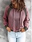cheap Hoodies &amp; Sweatshirts-Women&#039;s Color Block Pullover Hoodie Sweatshirt Casual Going out Casual Hoodies Sweatshirts  Wine Red Blue Purple