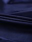 baratos Dormir e relaxar para mulher-Mulheres 1conjunto Pijamas Conjuntos Seda Simples Luxo Cor imaculada Poliéster Casa Festa Rua Lapela Presente Camisa Social Manga Longa Básico Calça Outono Inverno Bolsos Branco Azul
