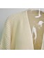 abordables Cardigans-Cardigan Femme Couleur unie Tricoté Acrylique Elégant Ample Pull Cardigans L&#039;autume L&#039;hiver Licou Grise Blanche