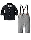 cheap Boys&#039; Clothing Sets-Kids Toddler Boys&#039; Suit &amp; Blazer Shirt &amp; Pants Clothing Set Children&#039;s Day Long Sleeve 4 Pieces Print Birthday Party Festival Cotton Regular Basic Formal 2-8 Years / Fall / Spring