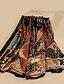 cheap Scarves &amp; Bandanas-Women&#039;s Chiffon Scarf Red Multi-color Daily Wear Scarf Graphic / Shawls / All Seasons / Polyester