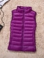 cheap Women&#039;s Coats &amp; Jackets-Women&#039;s Puffer Vest Winter Sleeveless Puffer Jacket Thermal Warm Parka Lightweight Gilet Zip up Red M Fall