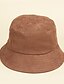cheap Hats-Women&#039;s Bucket Hat Pure Color Dailywear Outdoor Yellow Brown Pure Color Hat / Spring / Summer / Sun Hat