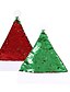 preiswerte Hüte-Damen Mütze / Slouchy Pailletten Heim Weihnachten Party Rot Grün Einfarbig Hut / Herbst / Winter