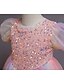 cheap Girls&#039; Dresses-Kids Little Girls&#039; Dress Sequin Party Special Occasion Mesh Purple Blushing Pink Green Maxi Short Sleeve Princess Cute Dresses Fall Winter Children&#039;s Day Slim 3-10 Years / Spring / Summer
