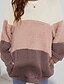 cheap Hoodies &amp; Sweatshirts-Women&#039;s Color Block Sweatshirt Pullover Pocket Daily Weekend Casual Streetwear Hoodies Sweatshirts  Blushing Pink Gray