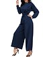 cheap Women&#039;s Jumpsuits-Women&#039;s Casual Daily Crew Neck Casual Daily Wear Lace up Army Green Dusty Blue Jumpsuit Lace up Solid Colored