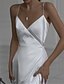 cheap Dresses-Women&#039;s Maxi long Dress Swing Dress White Blue Sleeveless Split Solid Color Deep V Spring Summer Party Hot Elegant Prom Dress 2022 S M L XL XXL