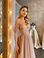 cheap Midi Dresses-Women&#039;s Midi Dress A Line Dress Apricot Sleeveless Cold Shoulder Solid Color Off Shoulder Spring Summer Party Party Elegant Casual 2022 S M L XL