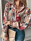 economico Tops &amp; Blouses-Per donna Per uscire Blusa Camicia Manica lunga Pop art Colletto Con stampe Moda città Top Rosa