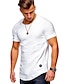 cheap Men&#039;s Tees &amp; Tank Tops-Men&#039;s T shirt Tee Tee Crew Neck Plain Slim Pleated Casual Plus Size Normal Short Sleeve Pleated Sleeve Clothing Apparel Sportswear Muscle Esencial