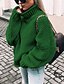 cheap Sweaters-Women&#039;s Casual Turtleneck Sweater Cardigan Solid Color