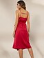 cheap Women&#039;s Clothing-Women&#039;s Nightgown Lace up Home Street Event / Party Valentine&#039;s Day Silk Like Satin Plain Romantic All Seasons Strap Straps Lace Up / Smooth Sensations