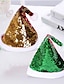 cheap Hats-Women&#039;s Beanie / Slouchy Sequins Home Christmas Party Red Green Pure Color Hat / Fall / Winter