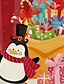 preiswerte Familien-Look-Sets-Weihnachten Schürzen Mama und ich Weihnachts Geschenke Schneemann Weihnachtsmuster Buchstabe Bedruckt Rote nette Art Passende Outfits / Herbst / Frühling / Süß