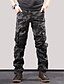 cheap Pants-Men&#039;s Classic Style Casual / Sporty Classic Pocket Multiple Pockets Straight Pants Tactical Cargo Full Length Pants Micro-elastic Casual Sports Cotton Camouflage Mid Waist Comfort Outdoor Blue Army