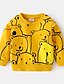 cheap Boys&#039; Tees &amp; Blouses-Toddler Boys&#039; Sweatshirt Long Sleeve Gray Yellow Cartoon Indoor Outdoor Cotton Adorable Daily 1-5 Years / Fall / Winter