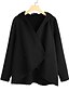 cheap Coats &amp; Trench Coats-Women&#039;s Coat Fall Winter Daily Regular Coat V Neck Single Breasted One-button Warm Regular Fit Casual Jacket Long Sleeve Quilted Solid Color Army Green Black Navy Blue