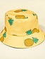 abordables Sombreros-Mujer Sombrero Playero Color puro Uso Diario Amarillo Bloques Sombrero / Primavera / Verano / Sombrero para el sol