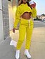 cheap Two Piece Sets-Women&#039;s Women Active Basic Plain Sports Outdoor Causal Two Piece Set Hooded Pant Jogger Pants Crop Top Hoodie Tracksuit Drawstring Tops