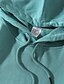 billige Dameklær-Dame عادي Genser med hette for genser Lomme foran ikke-utskrift Daglig Grunnleggende Gensere Gensere Kakifarget Grønn Hvit