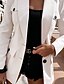cheap Coats &amp; Trench Coats-Women&#039;s Blazer Pocket Regular Coat Black Beige Street Business Single Breasted Fall Turndown Regular Fit S M L XL / Daily / Warm / Breathable / Solid Color