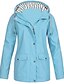 cheap Coats &amp; Trench Coats-Women&#039;s Jacket Fall Winter Spring Street Daily Outdoor Regular Coat Warm Slim Fit Sporty Casual Jacket Long Sleeve Zipper Pocket Solid Color Light Pink Water Blue Tiffany Blue
