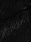 abordables Pieles y Cueros para Mujer-Mujer Abrigo de piel sintética Otoño Invierno Noche Largo Abrigo Mantiene abrigado Ajuste regular Elegante Chaquetas Manga Larga A Cuadros Color sólido Negro