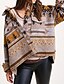 cheap Jackets-Women&#039;s Jacket Fall Winter Daily Going out Regular Coat Thermal Warm Breathable Regular Fit Casual Cute Jacket Long Sleeve Pocket Geometric Coffee color Green Blue