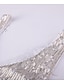billige Kjoler til nyttårsaften-kvinners sølv paljettkjole frynsekjole festkjole glitrende kjole minikjole sølv ermeløs våren v-hals stilig bryllupsgjest