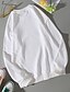 abordables Vestimenta de Mujeres-Mujer Plano Pull-over no imprimible Diario Básico Sudaderas con capucha Sudaderas Caqui Verde Trébol Blanco