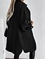 cheap Coats &amp; Trench Coats-Women&#039;s Coat Pocket Casual St. Patrick&#039;s Day Shacket Street Daily Coat Long Polyester Green Black Apricot Single Breasted Fall Winter Turndown Regular Fit S M L XL XXL / Warm / Breathable / Plain