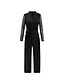 cheap Women&#039;s Jumpsuits-Women&#039;s Jumpsuit Color Block Bow Casual Daily V Neck Casual Date Long Sleeve Regular Fit Green Black Wine S M L Fall